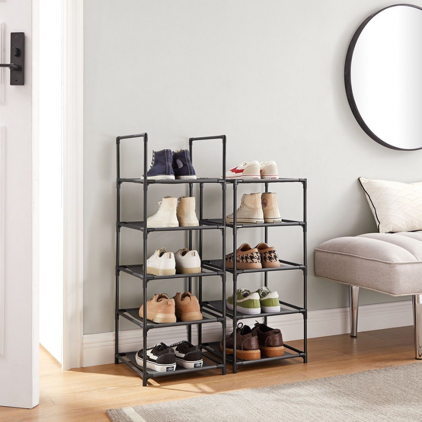 Обувен шкаф ALVORO, черен