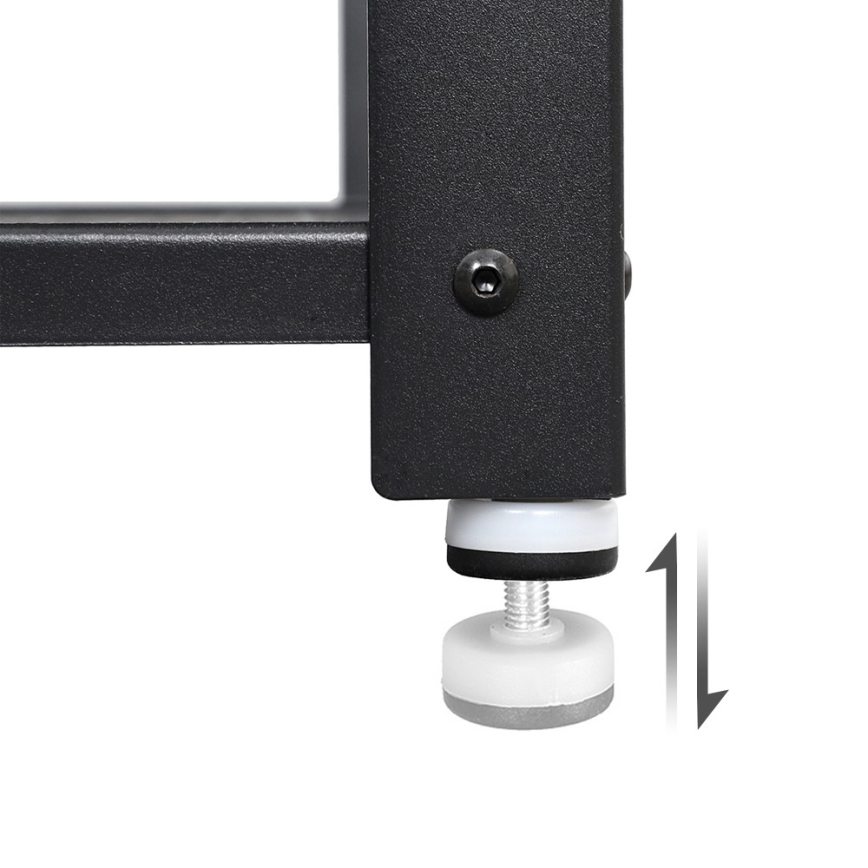 Обувен шкаф DAVOR кафяв/черен