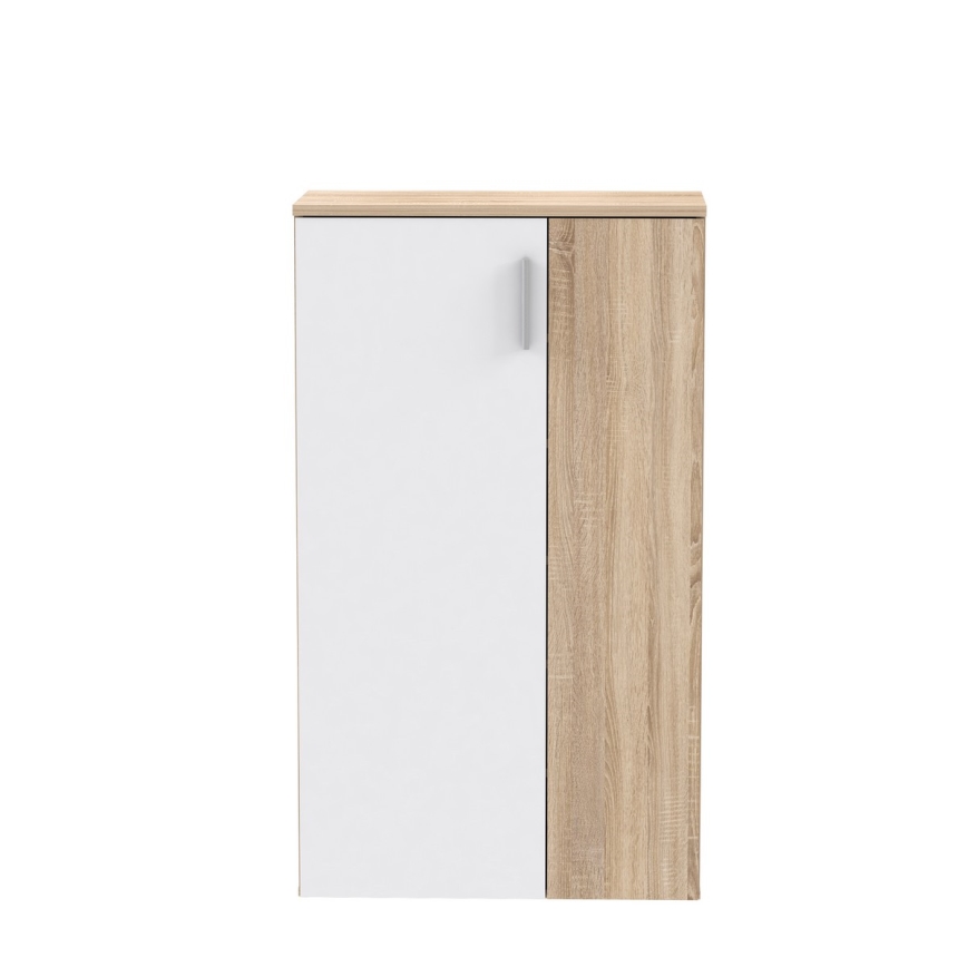 Обувен шкаф ETON дъб сонома/бял