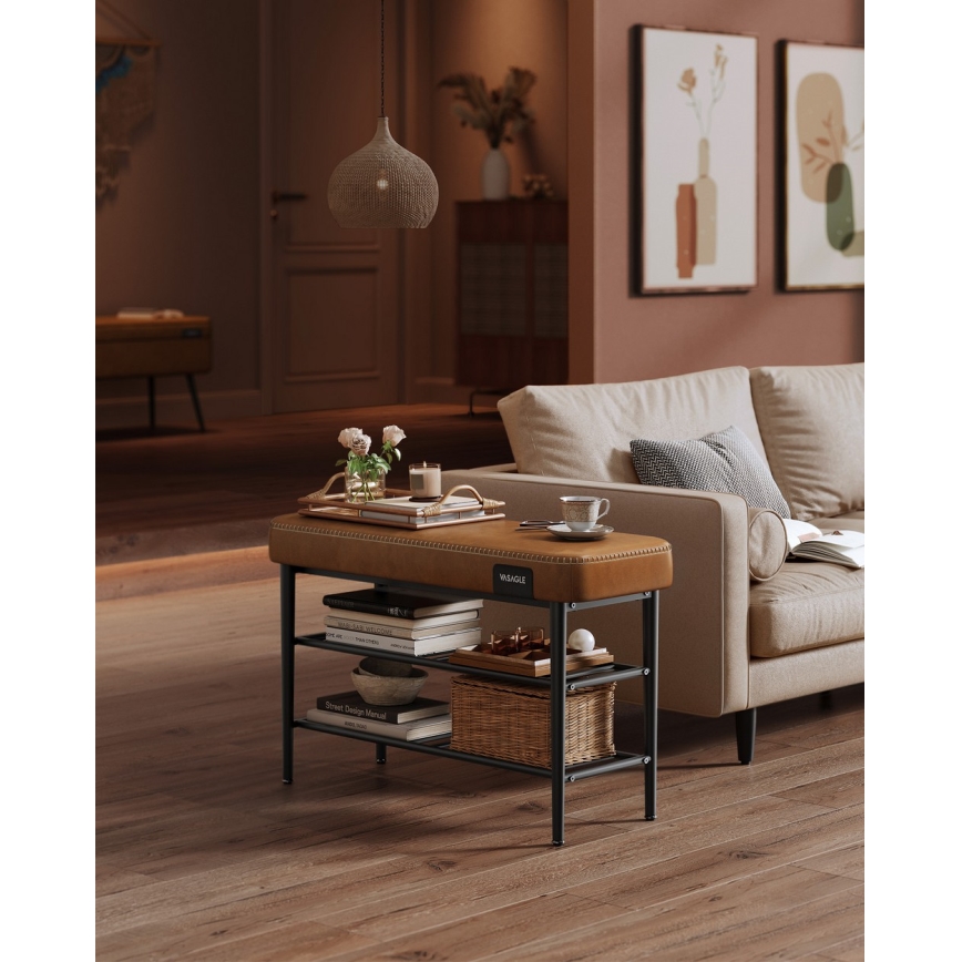 Обувница ANDOR кафява/черна