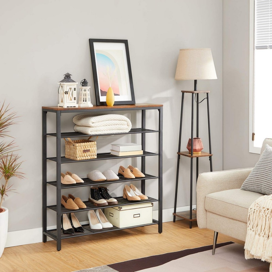 Обувница DAVOR кафяв/черен