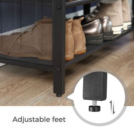 Обувница DAVOR кафява/черна