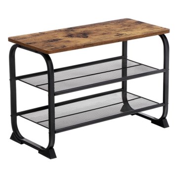 Обувница DAVOR кафява/черна