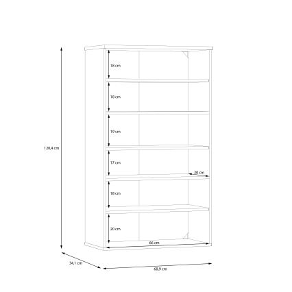 Обувница ETON — дъб Artisan