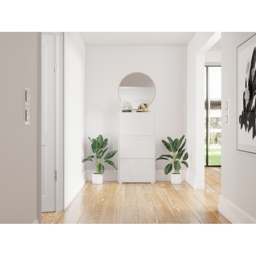 Обувница PIGO бяла