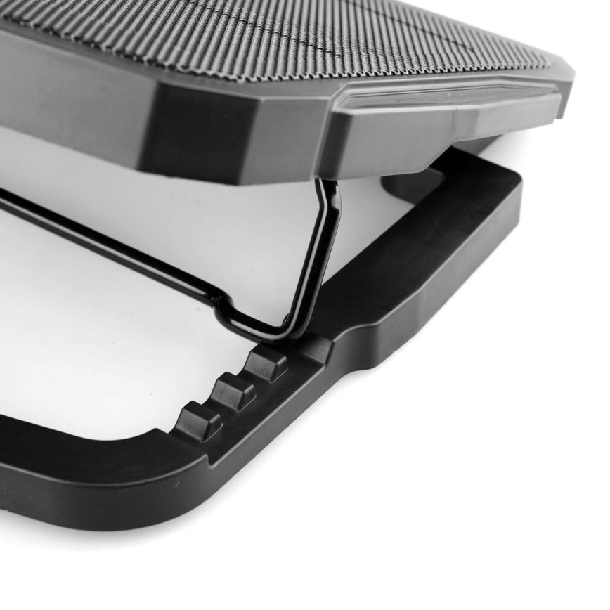 Охлаждаща подложка за лаптопи с 4 вентилатора 2xUSB черна