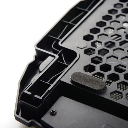 Охлаждаща подложка за лаптопи с 4 вентилатора 2xUSB черна