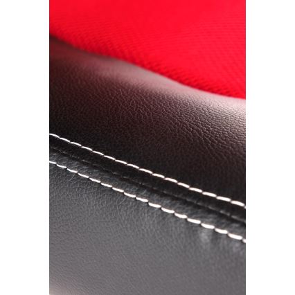 Офис стол KENU черно/червено