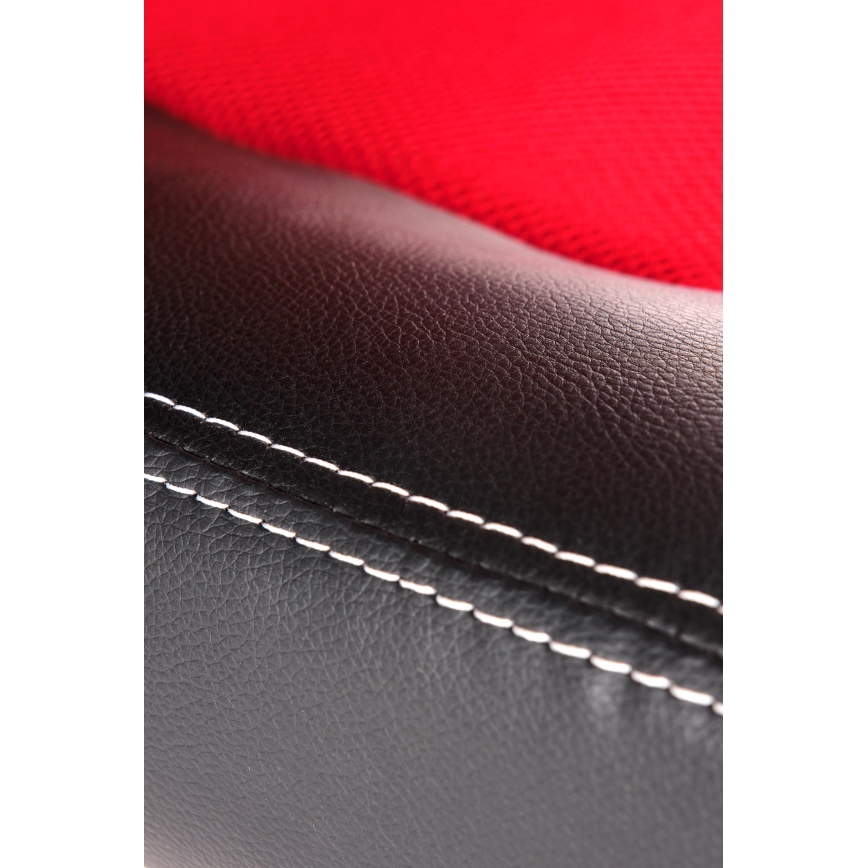 Офис стол KENU черно/червено