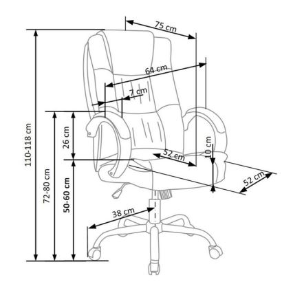 Офис стол RELAX черен