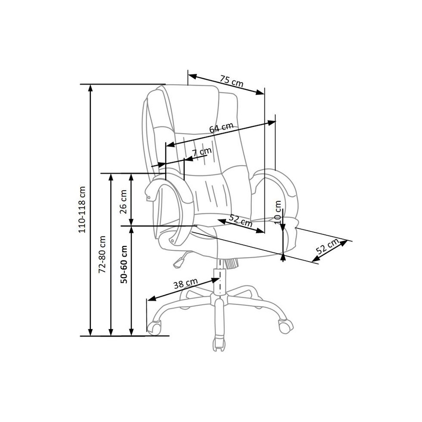 Офис стол RELAX черен