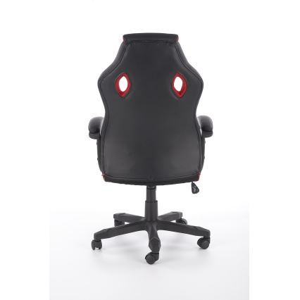 Офисен стол HELO черен/червен