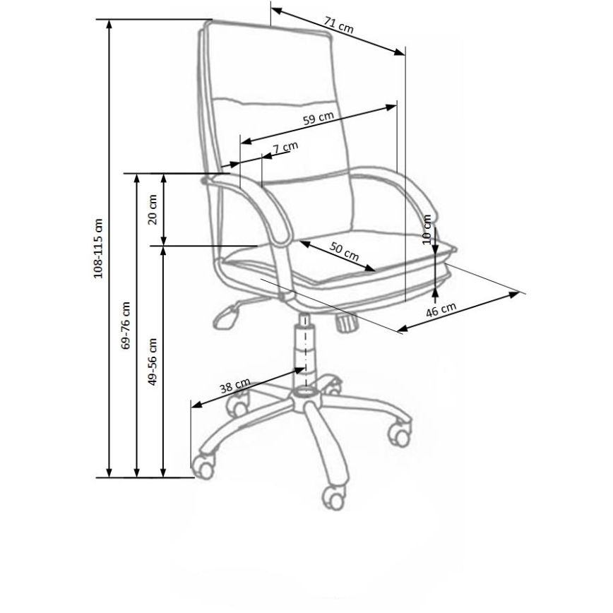 Офисен стол LOMI черен