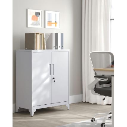 Офисен шкаф KAZE 80x40 см, бял