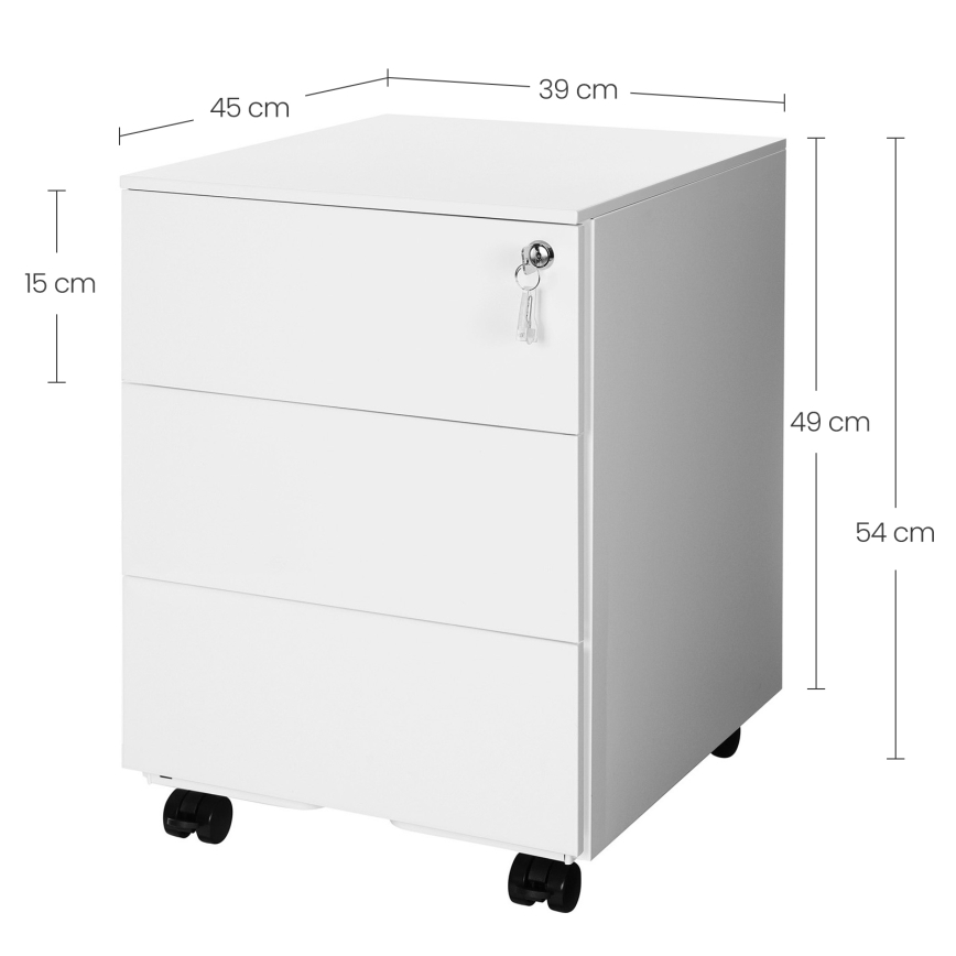 Офисен контейнер SECURIO бял