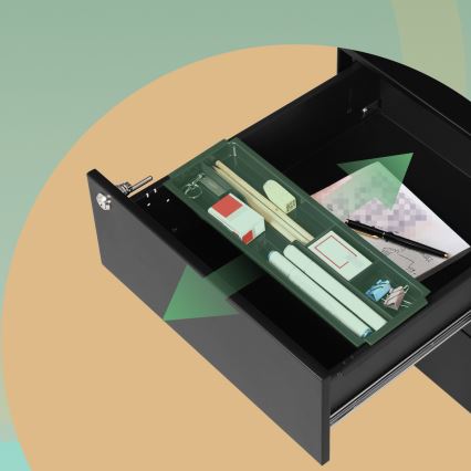 Офисен контейнер SECURIO, черен