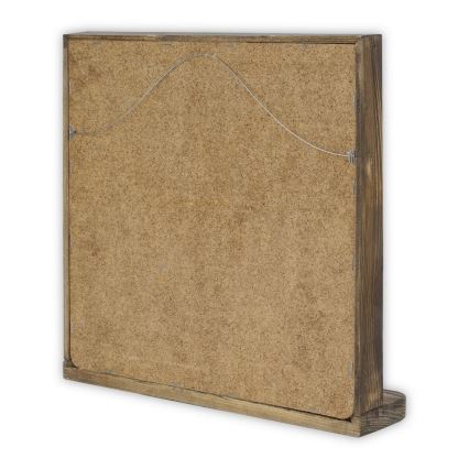 Огледало 33x32,5 см бор/червен