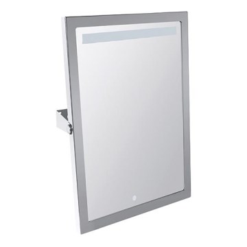 Огледало 40x60 см неръждаема стомана/сребристо