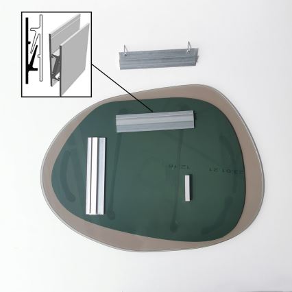 Огледало AQUA 55x75 cм бронз