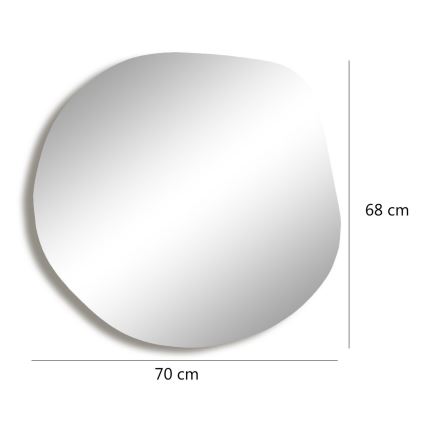 Огледало ASSO 70x67 см златист