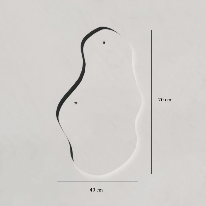 Огледало AYNA 70x40 cм облак