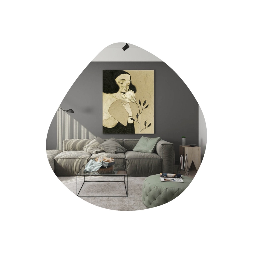 Огледало BESSO 60x60 см черен