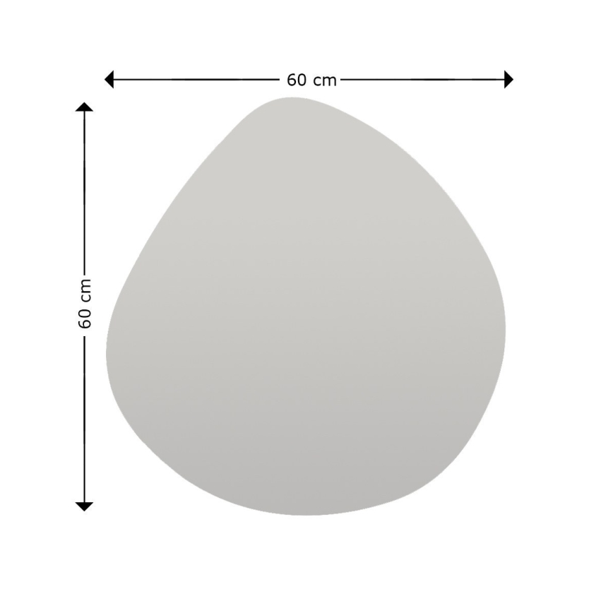 Огледало BESSO 60x60 см черен
