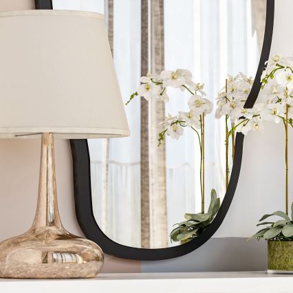 Огледало COULDY 85x45 см черен