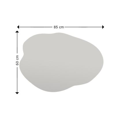 Огледало OHHO 85x60 см черен