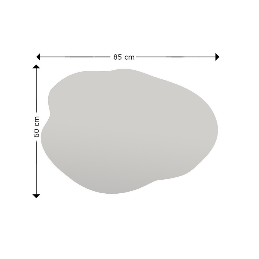 Огледало OHHO 85x60 см черен