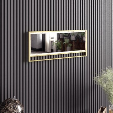 Огледало POLKA 37,8x90 см златист