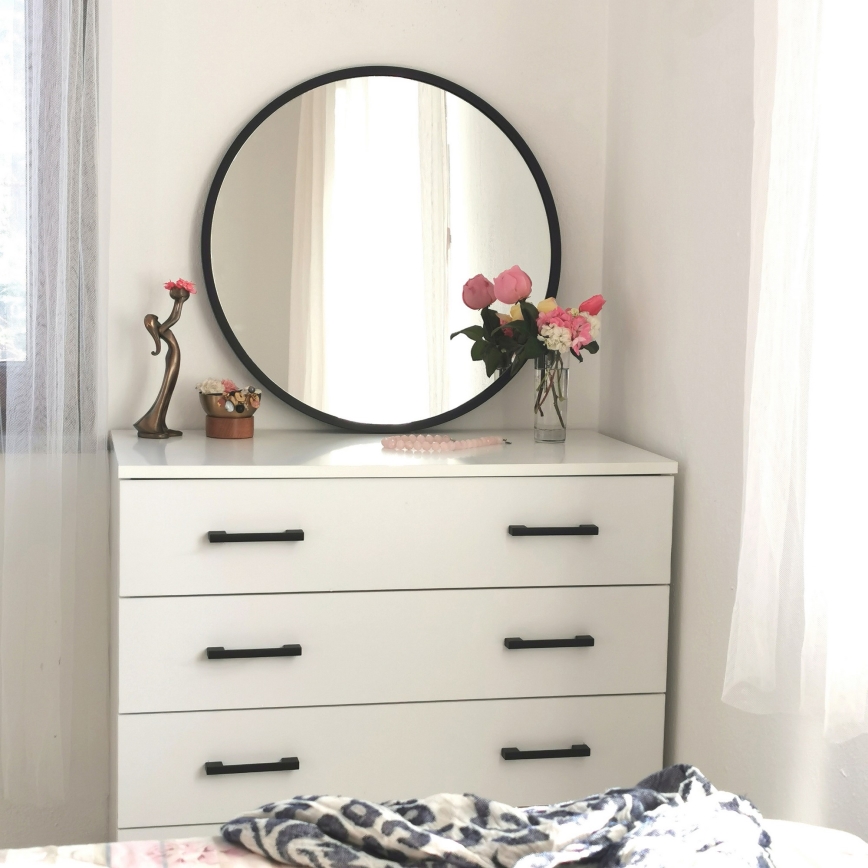 Огледало SIYAH Ø 60 см черен