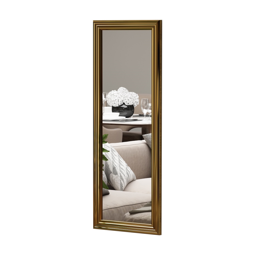 Огледало SMOOTH 105x40 см златист
