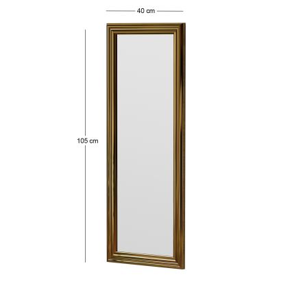 Огледало SMOOTH 105x40 см златист