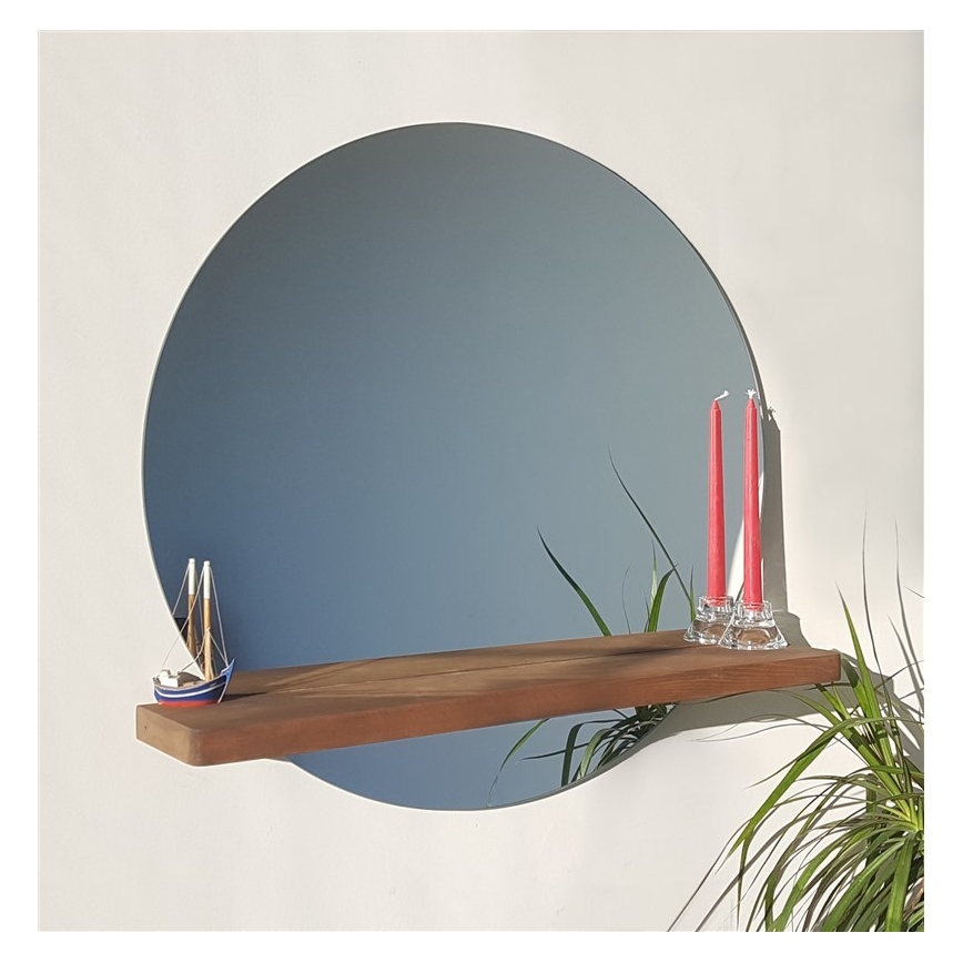 Огледало в рафт SUNSET 70x70 cм бор