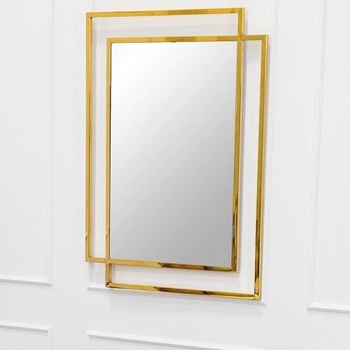 Огледало VIDO 110x80 см златист