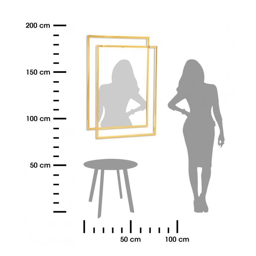 Огледало VIDO 110x80 см златист