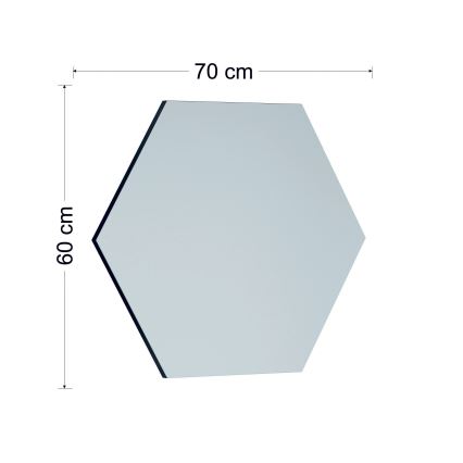 Огледало ZEO 60x70 см черен