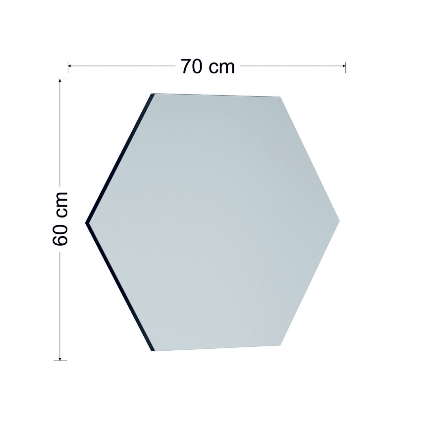 Огледало ZEO 60x70 см черен