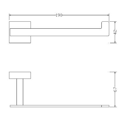 OMNIRES 8151BCR - Поставка за тоалетна хартия LIFT лъскав хром