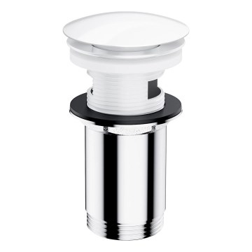 OMNIRES A706BP - Сифон за мивка CLICK-CLACK Ø 6,6 см блестящо бял