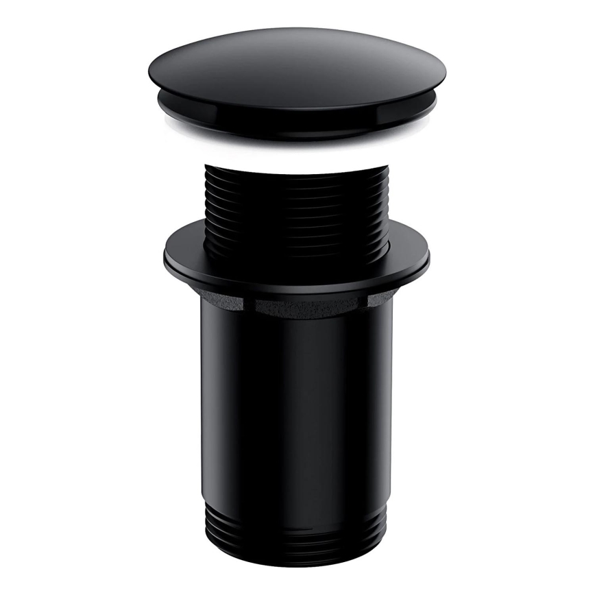 OMNIRES A716BL - Click-Clack сифон за мивка, Ø 6,6 см, матов черен