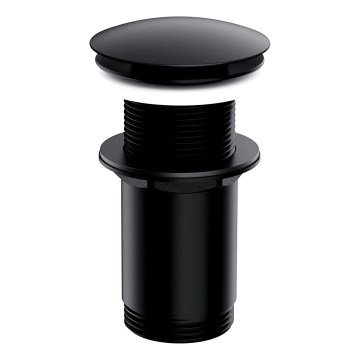 OMNIRES A716BL - Сифон за мивка CLICK-CLACK Ø 6,6 см полуматов черен