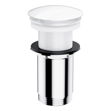 OMNIRES A716BP - Сифон за мивка CLICK-CLACK Ø 6,6 см блестящо бял