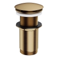 OMNIRES A716BR - Click-Clack сифон за мивка, Ø 6,6 см, античен бронз с матиран ефект
