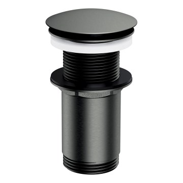 OMNIRES A716GR - Сифон за мивка CLICK-CLACK Ø 6,6 см матов графитен