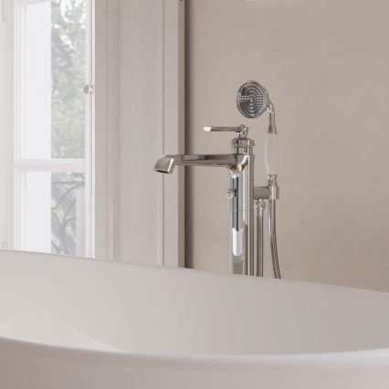 OMNIRES AM5233CR - Свободно стоящ комплект за вана с батерия ARMANCE, лъскав хром