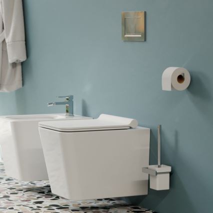 OMNIRES BOSTONDEBP - Тоалетна седалка SoftClose BOSTON duroplast/блестящо бял