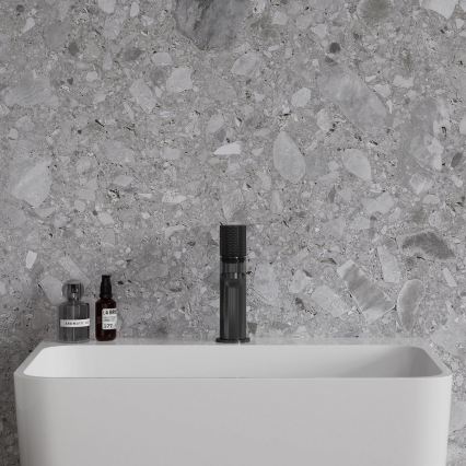 OMNIRES CT8010AT - Смесител за умивалник CONTOUR 16,6 cm четкан антрацит