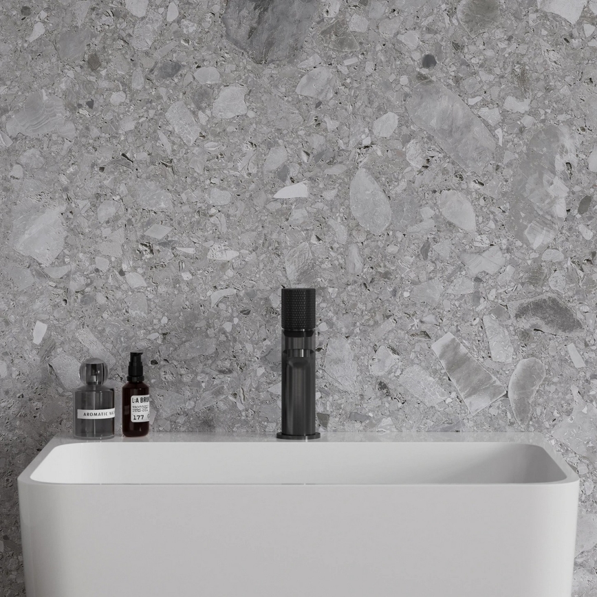 OMNIRES CT8010AT - Смесител за умивалник CONTOUR 16,6 cm четкан антрацит